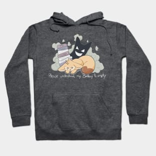 Low Battery Fennec Fox Hoodie